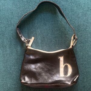 Black Leather Shoulder Bag